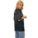 Forest Jungle Trees Tropics Oversized Basic T-Shirt View3