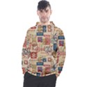 Letters Writing Paper Text Pattern Men s Pullover Hoodie View1