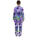 Purple Flower Nature Women s Long Sleeve Satin Pajamas Set View2