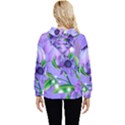 Purple Flower Nature Women s Lightweight Drawstring Hoodie View4