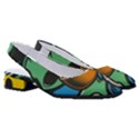 Funky Alien Pattern Abstract Colourful Drawing Women s Classic Slingback Heels View3