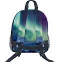 Northern Lights Aurora Night Nature Kids  Age 5-10 Lightweight School Backpack with Side Pockets View2