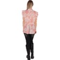 Lace White Ornamental Textile Ruffle Collar Short Sleeve Chiffon Top View4
