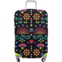 Mexican Folk Art Seamless Pattern Colorful Luggage Cover (Large) View1