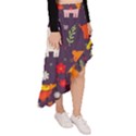 Pet Animal 01 Asymmetrical Ruffle Hem Skirt  View3