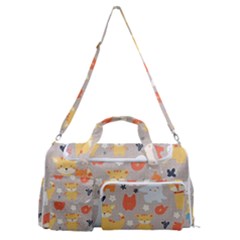 Pet Animal 02 Sports Gym Duffle Bag With Shoe Compartment