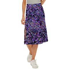 Neon Symphony Design Midi Panel Skirt