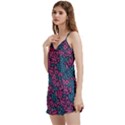 Summer Pineapples V-Neck Satin Loungewear Set View2