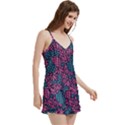 Summer Pineapples V-Neck Satin Loungewear Set View3