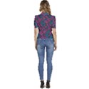 Summer Pineapples Puffed Short Sleeve Button Up Jacket View4