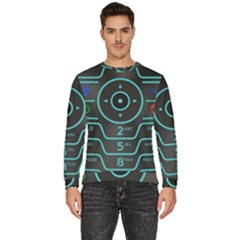Retro Mobile Device Output Device Men s Fleece Sweatshirt