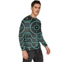 Retro Mobile Device Output Device Men s Fleece Sweatshirt View3