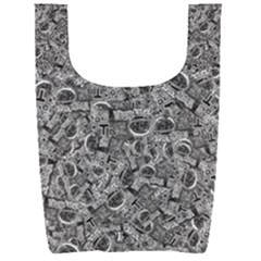 Be True Be Yourself Typographic Print Pattern Foldable Shopping Bag