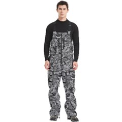 Be True Be Yourself Typographic Print Pattern Men s Front Zip Ski And Snowboard Bib Pants