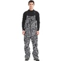 Be true be yourself typographic print pattern Men s Front Zip Ski And Snowboard Bib Pants View1