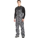 Be true be yourself typographic print pattern Men s Front Zip Ski And Snowboard Bib Pants View2