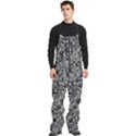 Be true be yourself typographic print pattern Men s Front Zip Ski And Snowboard Bib Pants View3