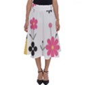  Minimalist Pattern With Simple Lines,flower And Shapes, Creating A Clean And Modern Perfect Length Midi Skirt View1