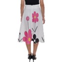  Minimalist Pattern With Simple Lines,flower And Shapes, Creating A Clean And Modern Perfect Length Midi Skirt View2