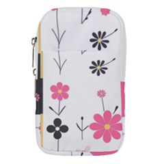  Minimalist Pattern With Simple Lines,flower And Shapes, Creating A Clean And Modern Waist Pouch (large)