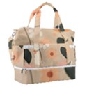 Minimalist Pattern With Simple Lines,flower And Shapes, Creating A Clean And Modern Sports Shoulder Bag with Shoes Compartment View1