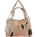 Minimalist Pattern With Simple Lines,flower And Shapes, Creating A Clean And Modern Double Compartment Shoulder Bag View1