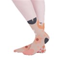 Minimalist Pattern With Simple Lines,flower And Shapes, Creating A Clean And Modern Smooth Crew Length Tube Socks View2