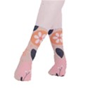 Minimalist Pattern With Simple Lines,flower And Shapes, Creating A Clean And Modern Smooth Crew Length Tube Socks View3