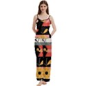  Minimalist Pattern With Simple Lines,flower And Shapes, Creating A Clean And Modern Spaghetti Top Long Pants Satin Pajamas Set View1