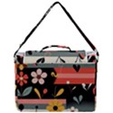  Minimalist Pattern With Simple Lines,flower And Shapes, Creating A Clean And Modern Box Up Messenger Bag View3