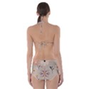  Minimalist Pattern With Simple Lines,flower And Shapes, Creating A Clean And Modern Cut-Out One Piece Swimsuit View2