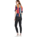  Minimalist Pattern With Simple Lines And Shapes, Creating A Clean And Modern Aesthe Frill Neck Blouse View2