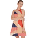 Minimalist Pattern With Simple Lines And Shapes, Creating A Clean And Modern Aesthe Sleeveless Halter Neck A-Line Dress View2