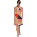 Minimalist Pattern With Simple Lines And Shapes, Creating A Clean And Modern Aesthe Sleeveless Halter Neck A-Line Dress View4