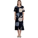 A Minimalist Pattern With Simple Lines And Shapes, Creating A Clean And Modern Aesthetic 03 Women s Cotton Short Sleeve Nightgown View1