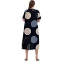 A Minimalist Pattern With Simple Lines And Shapes, Creating A Clean And Modern Aesthetic 03 Women s Cotton Short Sleeve Nightgown View4