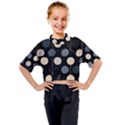A Minimalist Pattern With Simple Lines And Shapes, Creating A Clean And Modern Aesthetic 03 Kids Mock Neck T-Shirt View1