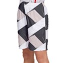 A Minimalist Pattern With Simple Lines And Shapes, Creating A Clean And Modern Aesthetic 07 Kids  Basketball Shorts View2