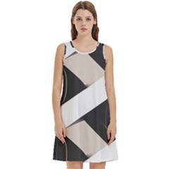 A Minimalist Pattern With Simple Lines And Shapes, Creating A Clean And Modern Aesthetic 07 Round Neck Sleeve Casual Dress With Pockets