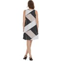 A Minimalist Pattern With Simple Lines And Shapes, Creating A Clean And Modern Aesthetic 07 Round Neck Sleeve Casual Dress With Pockets View4