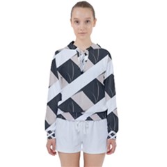 A Minimalist Pattern With Simple Lines And Shapes, Creating A Clean And Modern Aesthetic 07 Women s Tie Up Sweat