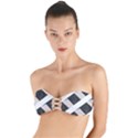 A Minimalist Pattern With Simple Lines And Shapes, Creating A Clean And Modern Aesthetic 07 Twist Bandeau Bikini Top View1