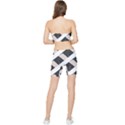 A Minimalist Pattern With Simple Lines And Shapes, Creating A Clean And Modern Aesthetic 07 Stretch Shorts and Tube Top Set View2