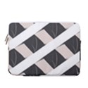 A Minimalist Pattern With Simple Lines And Shapes, Creating A Clean And Modern Aesthetic 07 13  Vertical Laptop Sleeve Case With Pocket View1