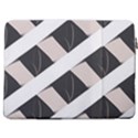 A Minimalist Pattern With Simple Lines And Shapes, Creating A Clean And Modern Aesthetic 07 17  Vertical Laptop Sleeve Case With Pocket View2