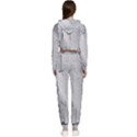 Wall With Cracked White Paint Texture Cropped Zip Up Lounge Set View2