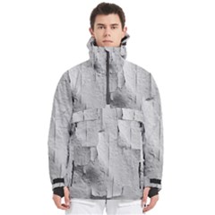 Wall With Cracked White Paint Texture Men s Pullover Zip Ski And Snowboard Waterproof Breathable Jacket