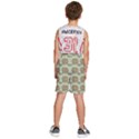 Retro 1880s Flowers Pattern 19 Kids  Basketball Shorts View4