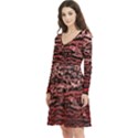 River Roots Long Sleeve V-neck skater dress with Pockets View2