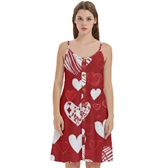 Valentine Women s Spaghetti Strap Pullover Cami Dress